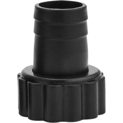 Actual product-photo crop of the included stepped hose-barb coupling