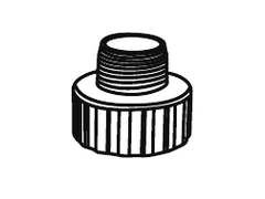 Manual line drawing of the intermediate threaded outlet coupling